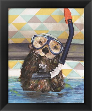 Framed Scuba Training Print