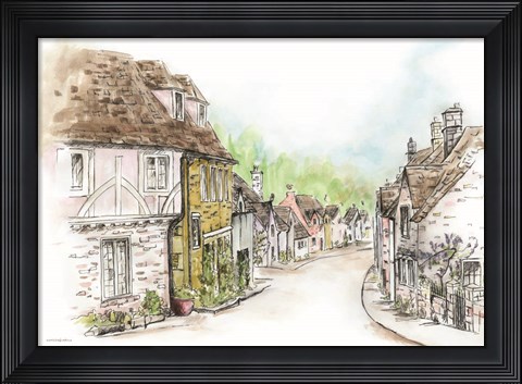 Framed Village Print