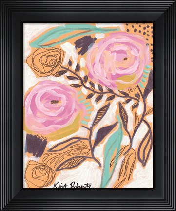 Framed Bubblegum Blooms Print