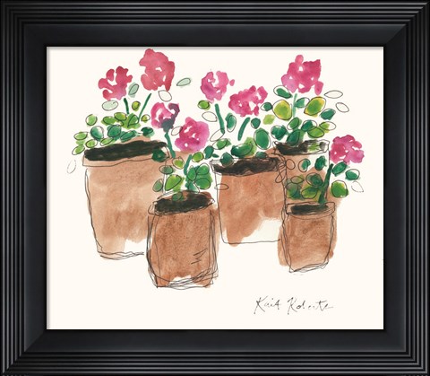 Framed Geranium Sunday Print