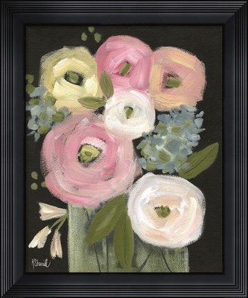 Framed Colorful Blooms Print