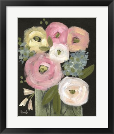 Framed Colorful Blooms Print