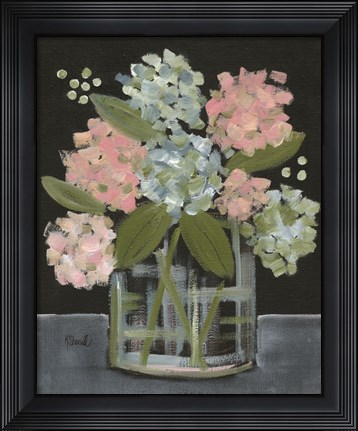 Framed Hydrangea Bouquet Print