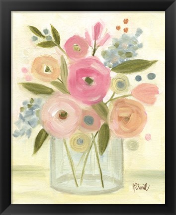 Framed Bright Bouquet Print