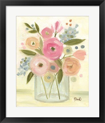 Framed Bright Bouquet Print