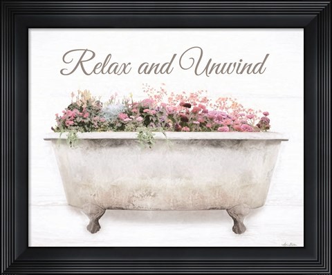 Framed Relax &amp; Unwind Print