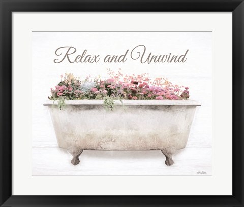 Framed Relax &amp; Unwind Print