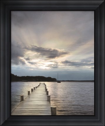Framed Sunset on the Bay Print