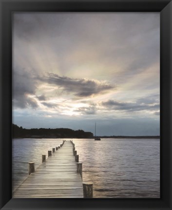 Framed Sunset on the Bay Print