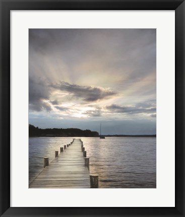 Framed Sunset on the Bay Print