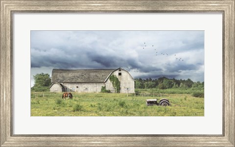 Framed Green Pastures Print