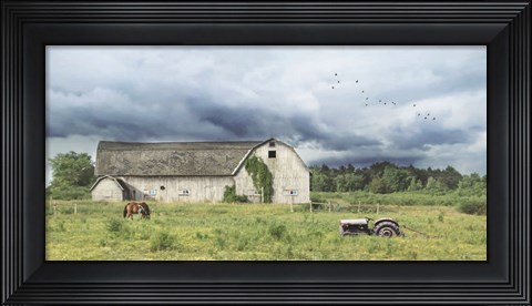 Framed Green Pastures Print
