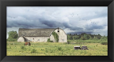 Framed Green Pastures Print