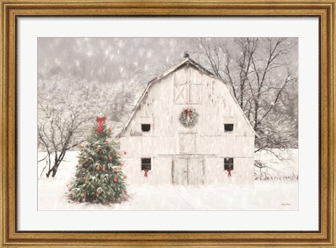 Framed Christmas in the Country Print