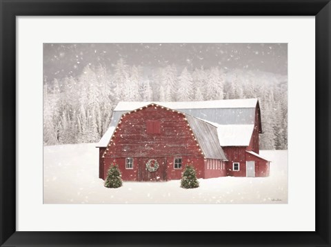 Framed Red Christmas Print