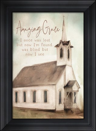 Framed Amazing Grace Print