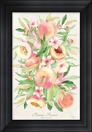 Framed Peach Bouquet Print