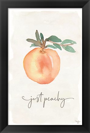 Framed Just Peachy Print