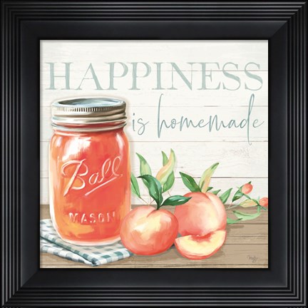 Framed Happiness is Homemade Print