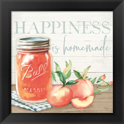 Framed Happiness is Homemade Print