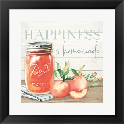 Framed Happiness is Homemade Print