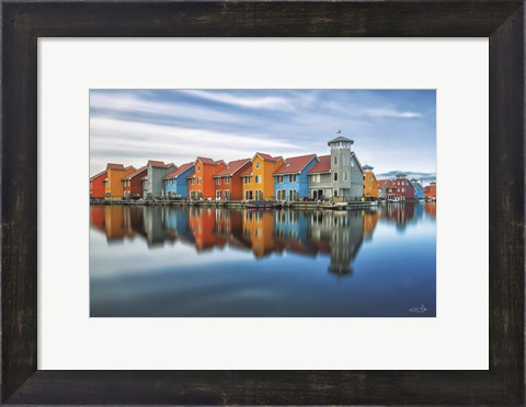 Framed Reitdiephaven Reflections Print