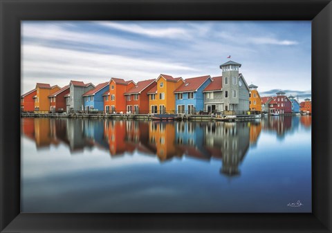 Framed Reitdiephaven Reflections Print