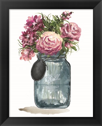 Framed Stop to Smell the Flowers Print