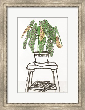 Framed House Plant Study I Print