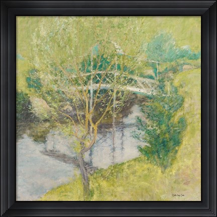 Framed John Henry Twachtman - The White Bridge Print
