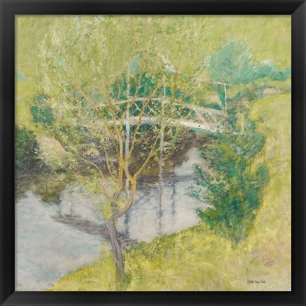 Framed John Henry Twachtman - The White Bridge Print