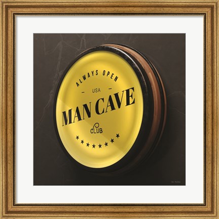 Framed Man Cave Sign Print