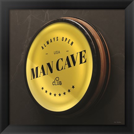 Framed Man Cave Sign Print