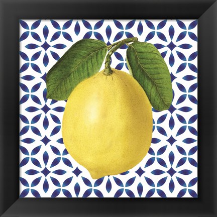 Framed Mediterranean Lemon Print