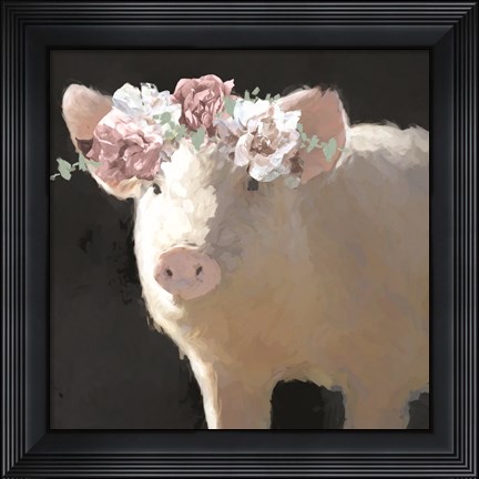 Framed Clementine the Pig Print