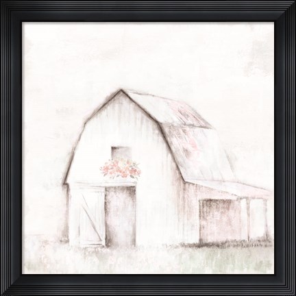 Framed Pastel Barn Print