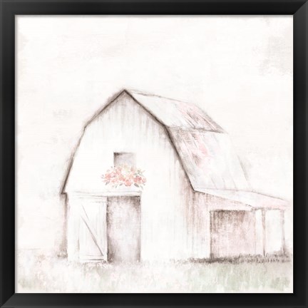 Framed Pastel Barn Print