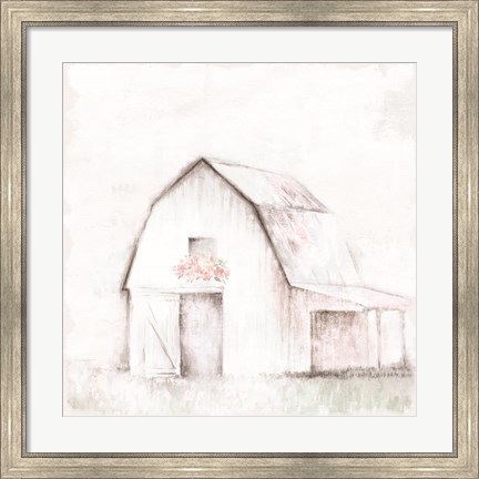 Framed Pastel Barn Print