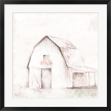 Framed Pastel Barn Print