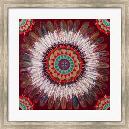 Framed Feather Power Print