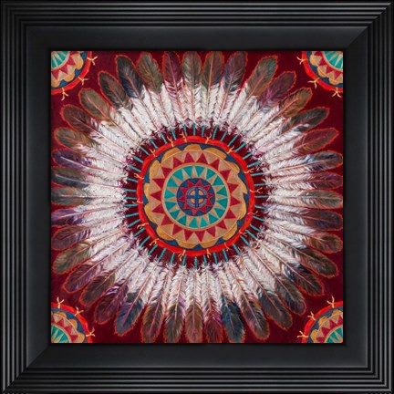 Framed Feather Power Print