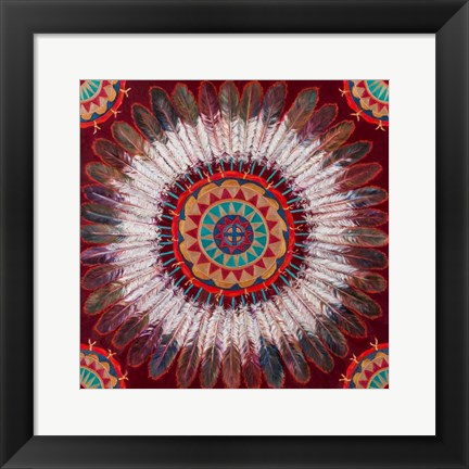 Framed Feather Power Print