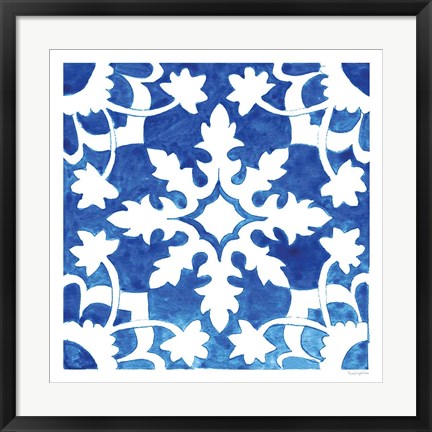 Framed Andalusian Tile II Print