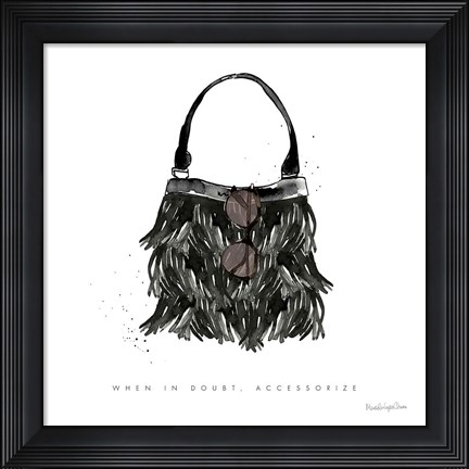 Framed Glitz and Glam XII Print
