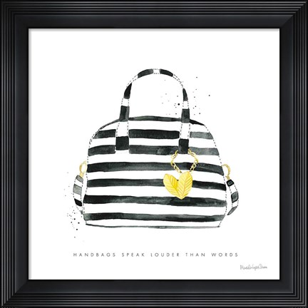 Framed Glitz and Glam IX Print