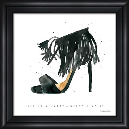 Framed Glitz and Glam VIII Print