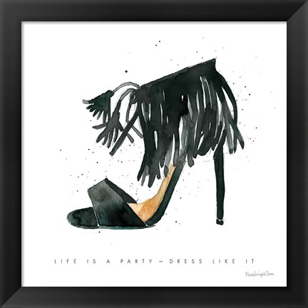 Framed Glitz and Glam VIII Print