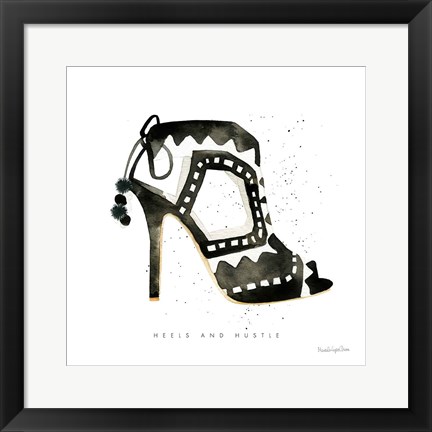 Framed Glitz and Glam V Print