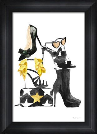 Framed Glitz and Glam III Print