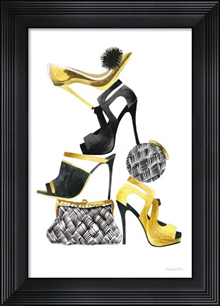 Framed Glitz and Glam I Print